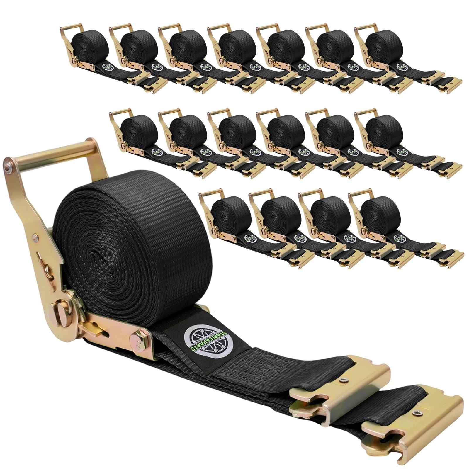 Version 1.0.0 StarLeaparts 4PCS E-Track Ratchet Straps - Image 1