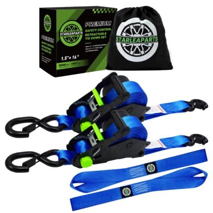 STARLEAPARTS Retractable Ratchet Straps