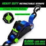 STARLEAPARTS Retractable Ratchet Straps - Image 2